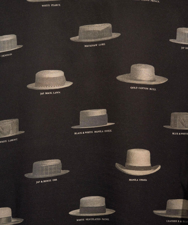 WILD AT HEART "HAT PATTERN" OPEN COLLAR L/S SHIRTS