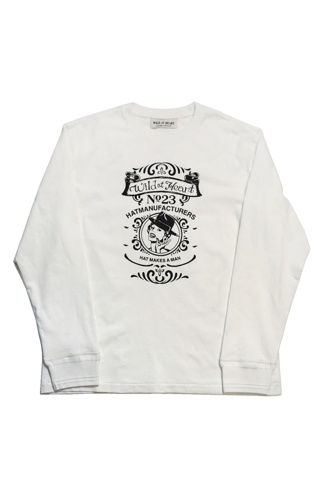 WILD AT HEART "PIN UP" 6.2oz Crew Neck L/S TEE