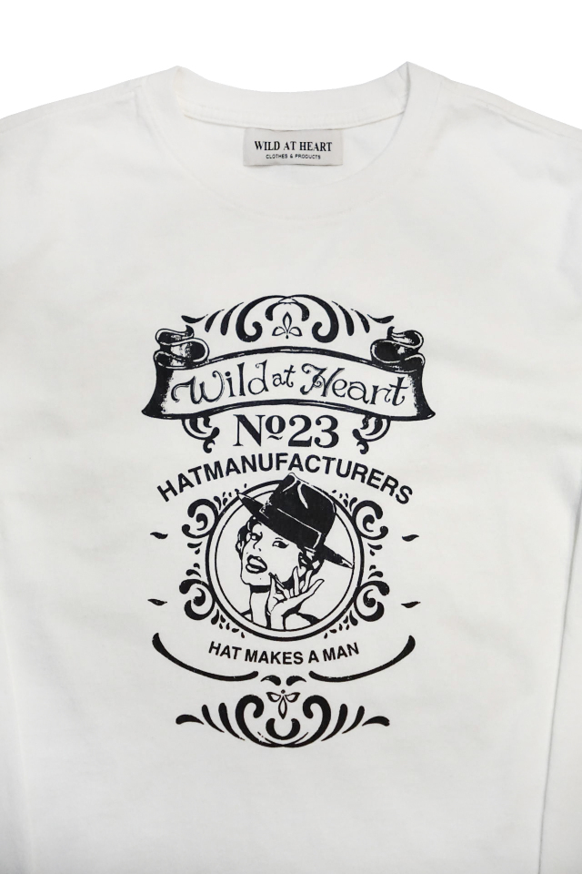 WILD AT HEART "PIN UP" 6.2oz Crew Neck L/S TEE
