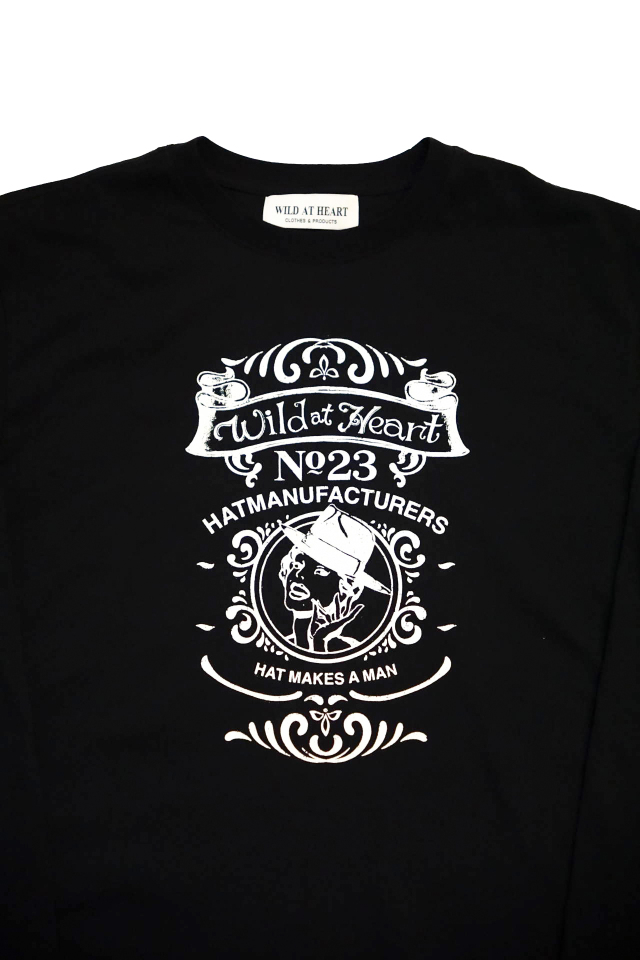 WILD AT HEART "PIN UP" 6.2oz Crew Neck L/S TEE