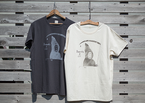 SCUMBOY TATTOO X PEANUTS&Co. "T-SHIRTS" GRIM REPER BLACK