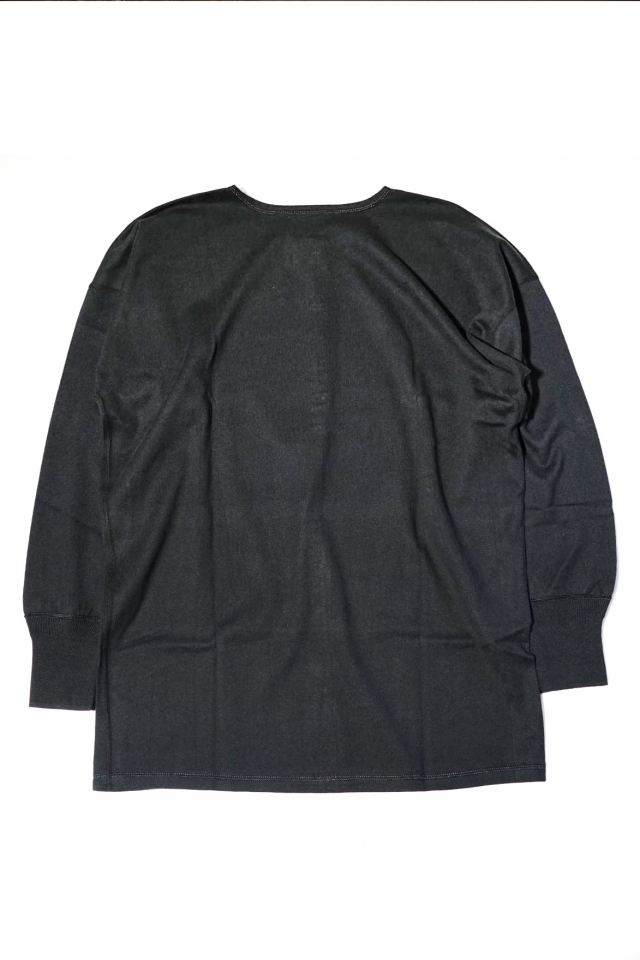 Olde Homesteader "Henley Neck Long sleeve" -Rustic Jersey- BLACK