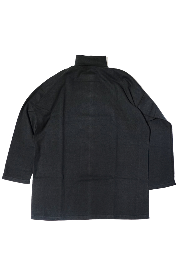 Olde Homesteader "Turtle Neck Long sleeve" -Rustic Jersey- BLACK
