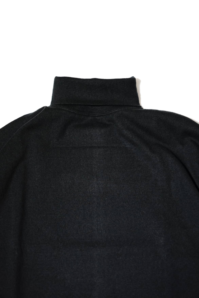 Olde Homesteader "Turtle Neck Long sleeve" -Rustic Jersey- BLACK