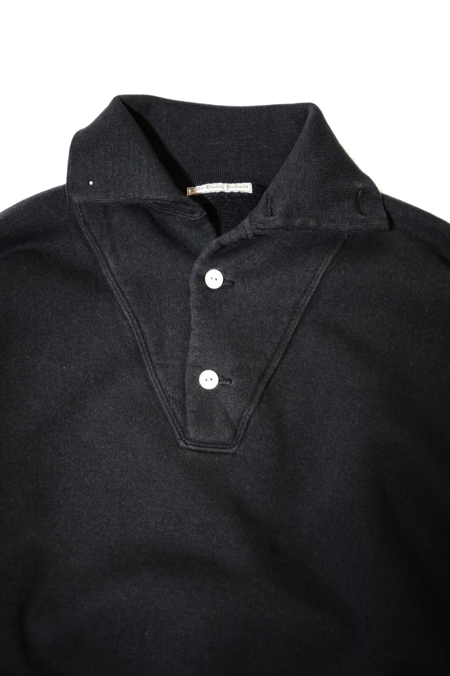 Olde Homesteader "Extra Cotton Fleece / Stand Collar Long Sleeve" O.W.BLACK