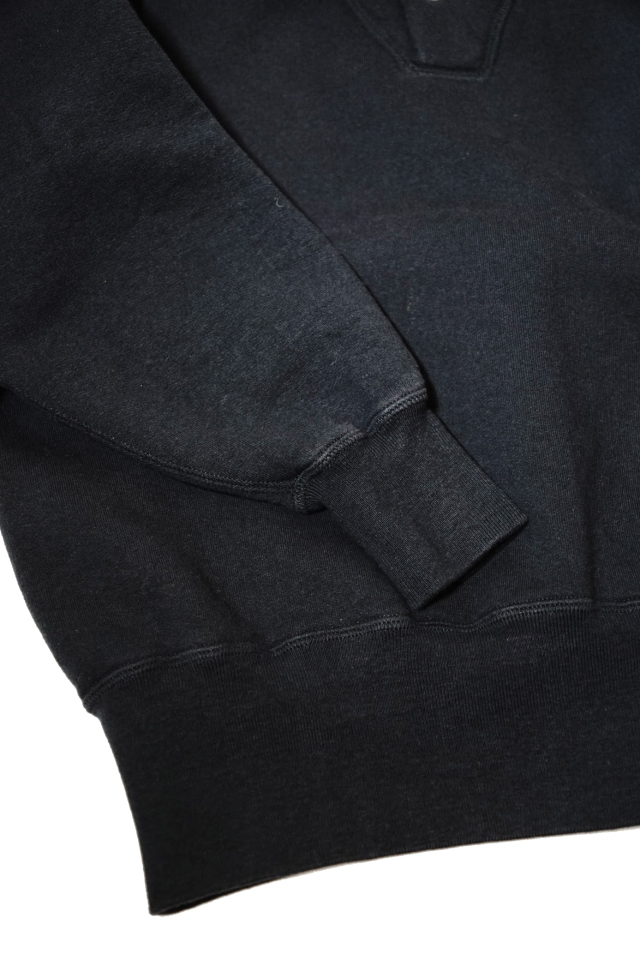 Olde Homesteader "Extra Cotton Fleece / Stand Collar Long Sleeve" O.W.BLACK