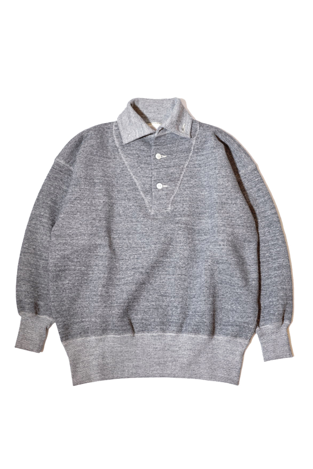 Olde Homesteader "Extra Cotton Fleece / Hooded Long Sleeve" TOP CHARCOAL