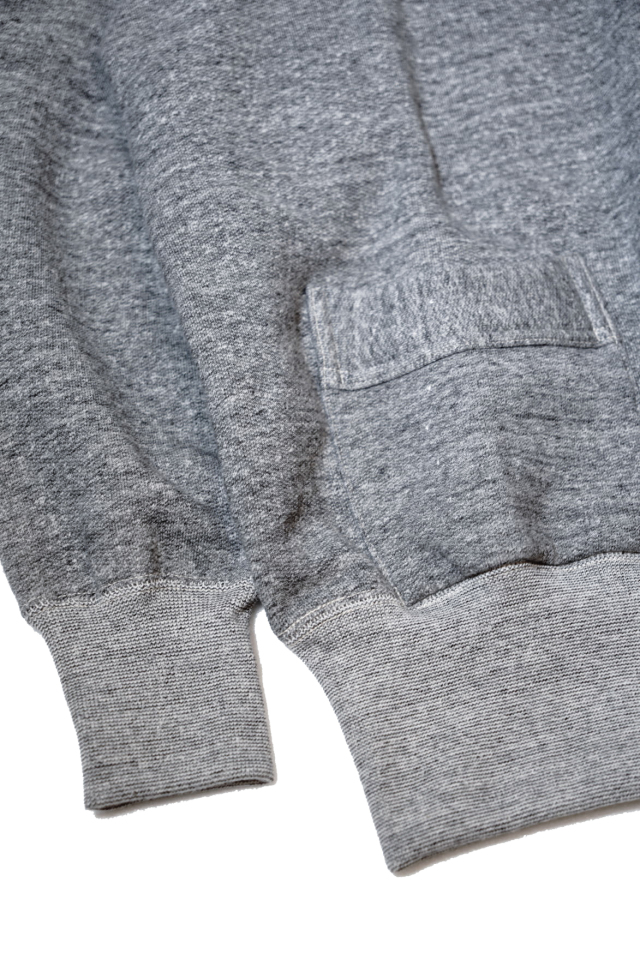 Olde Homesteader "Extra Cotton Fleece / Hooded Long Sleeve" TOP CHARCOAL