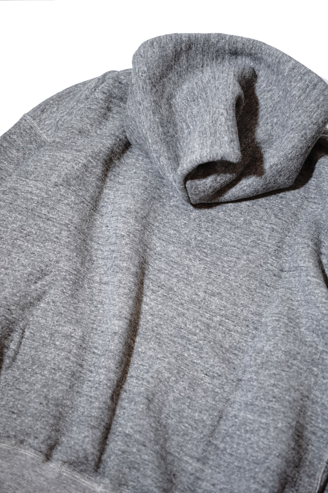 Olde Homesteader "Extra Cotton Fleece / Hooded Long Sleeve" TOP CHARCOAL