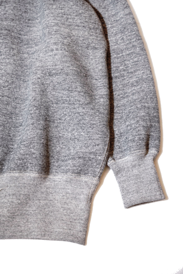 Olde Homesteader "Extra Cotton Fleece / Stand Collar Long Sleeve" TOP CHARCOAL