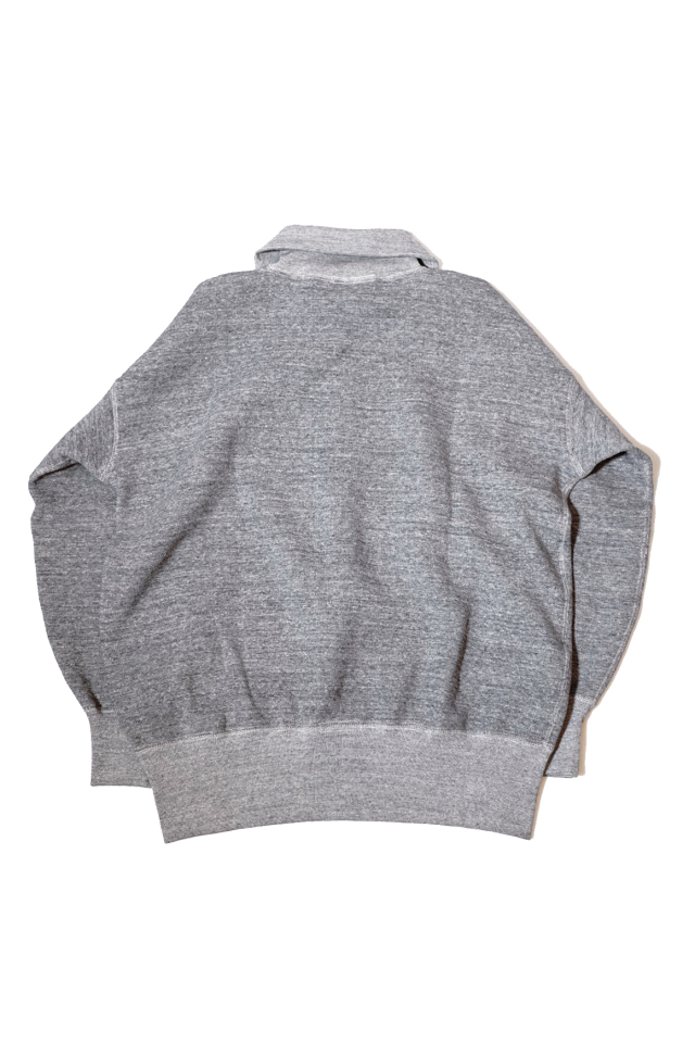 Olde Homesteader "Extra Cotton Fleece / Stand Collar Long Sleeve" TOP CHARCOAL