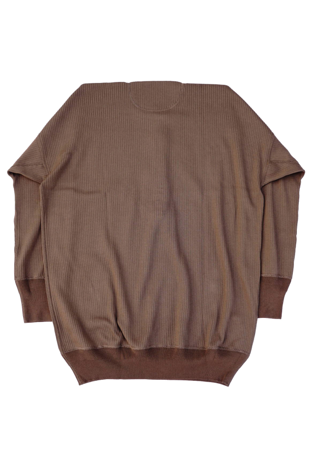 Olde Homesteader "Crew Neck Longsleeve" - Swedenish Army Rib - RUSTIC WOOD