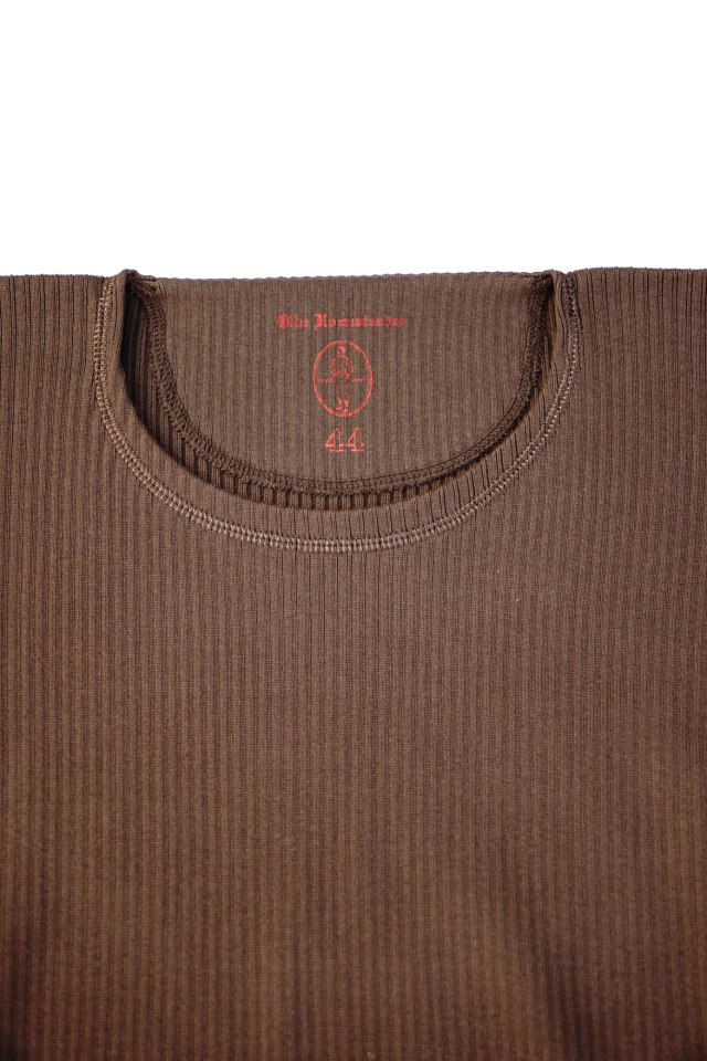 Olde Homesteader "Crew Neck Longsleeve" - Swedenish Army Rib - RUSTIC WOOD