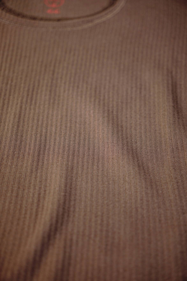 Olde Homesteader "Crew Neck Longsleeve" - Swedenish Army Rib - RUSTIC WOOD
