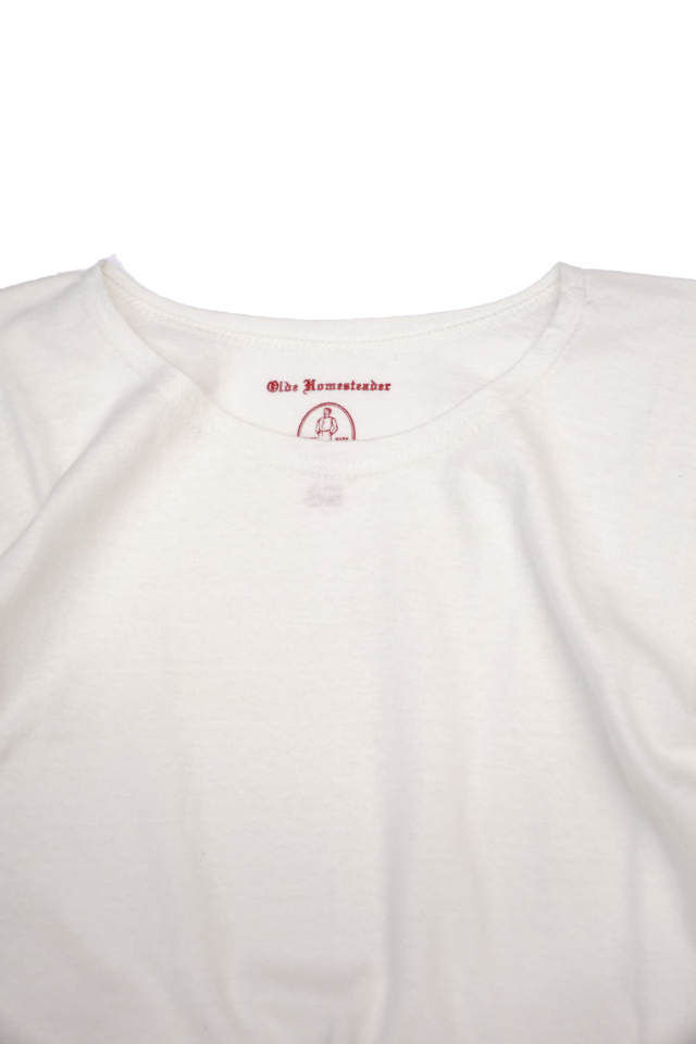 Olde Homesteader "Crew Neck Short sleeve" -Rustic Jersey- OFF WHITE