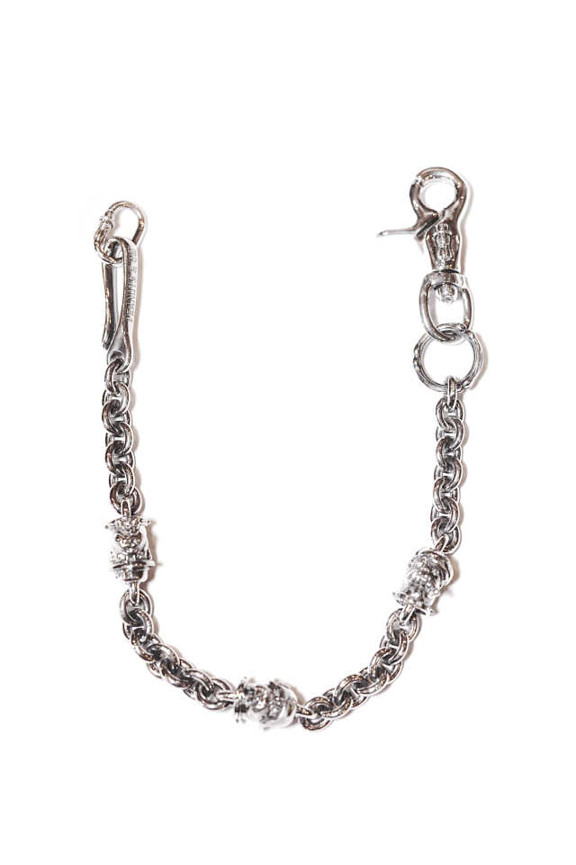 PEANUTS & Co. BULL WALLET CHAIN ALL SILVER