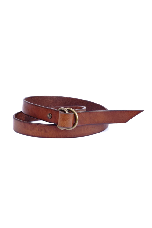 VASCO "LEATHER RING BELT - NARROW"