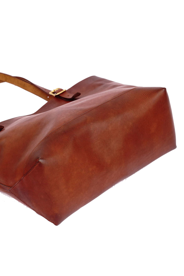 VASCO "LEATHER TRAVEL TOTE BAG -LARGE"