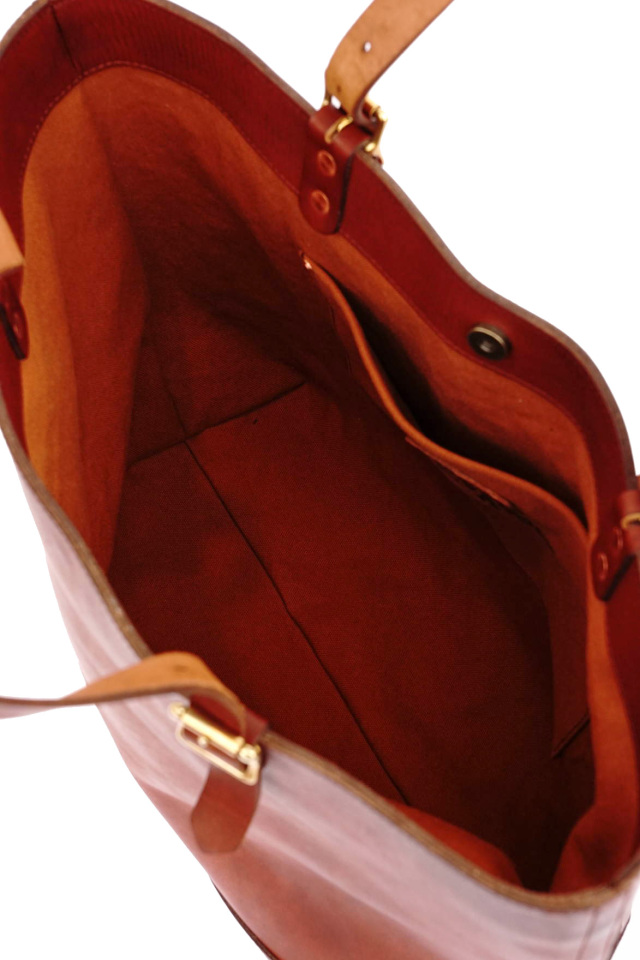 VASCO "LEATHER TRAVEL TOTE BAG -LARGE"