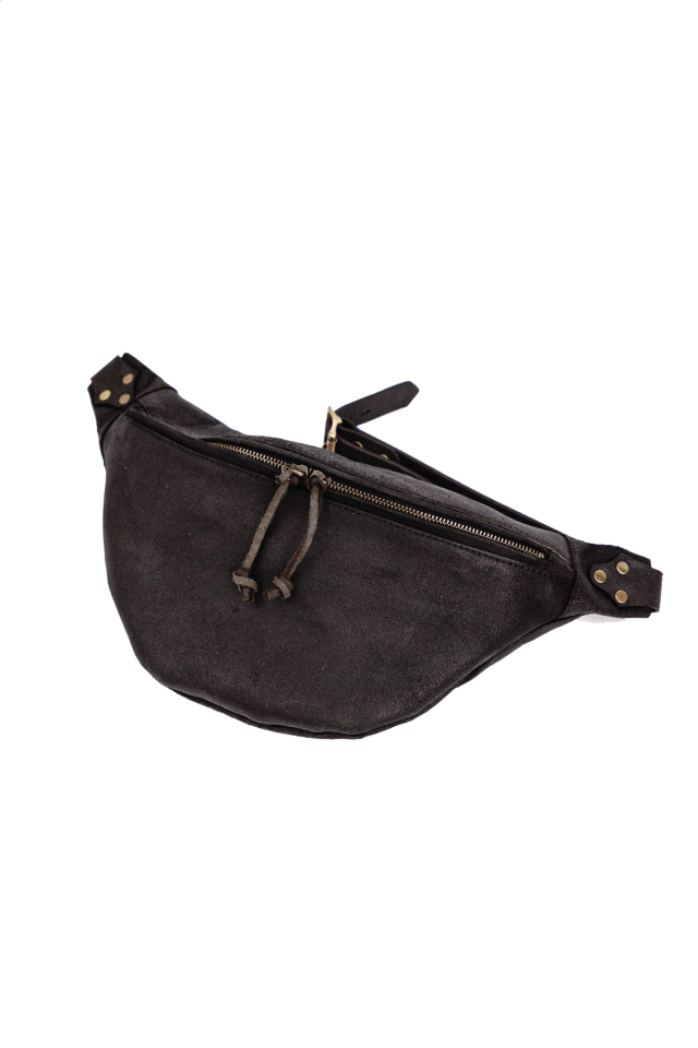 VASCO "LEATHER WAIST BAG -LARGE" ROUGH OUT