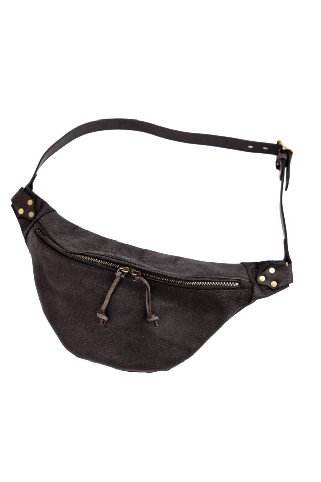 VASCO "LEATHER WAIST BAG -LARGE" ROUGH OUT