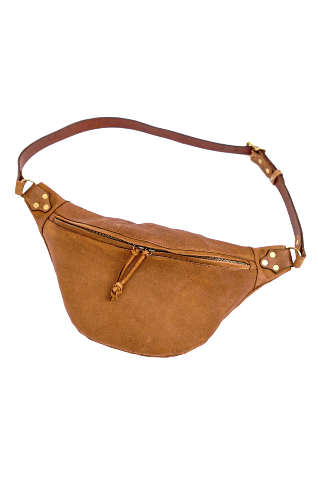 VASCO "LEATHER WAIST BAG -LARGE" ROUGH OUT