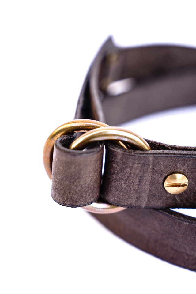 VASCO "LEATHER RING BELT - NARROW"