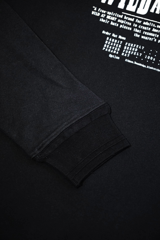 WILD AT HEART "SILK HAT" 6.2oz Crew Neck L/S TEE