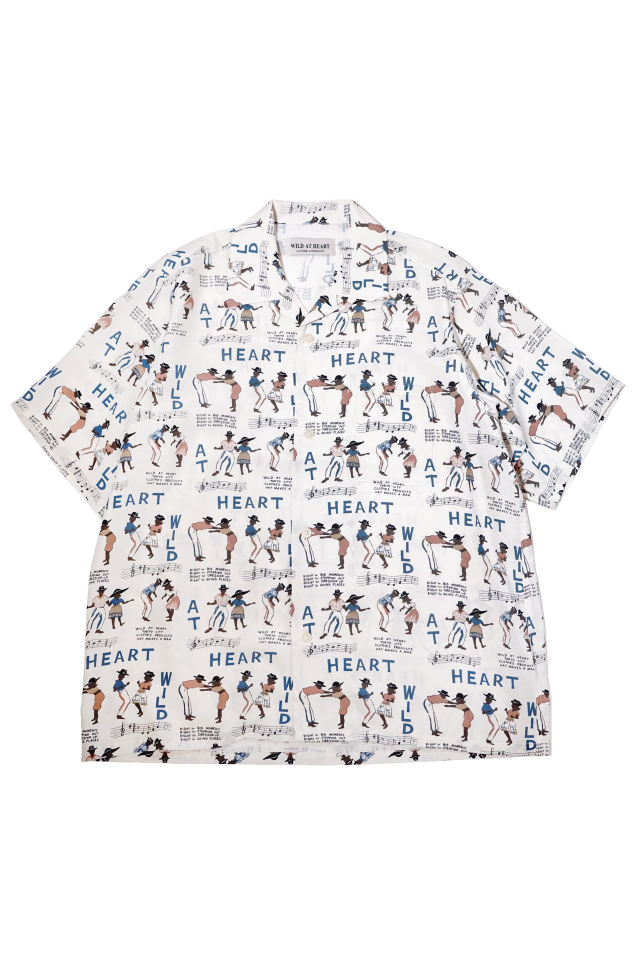 WILD AT HEART "SKA" Rayon Open Collar S/S Shirts