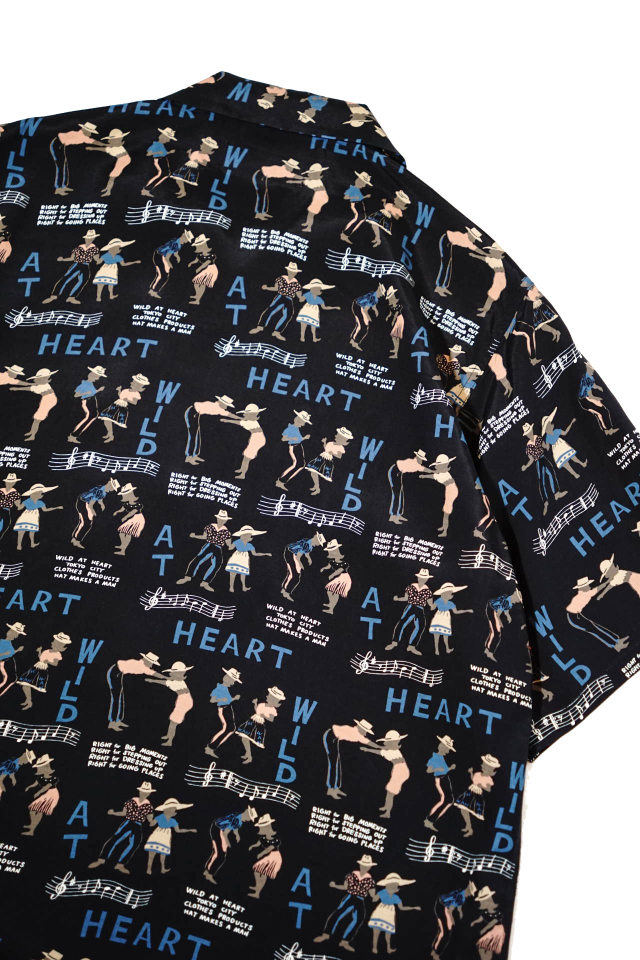 WILD AT HEART "SKA" Rayon Open Collar S/S Shirts