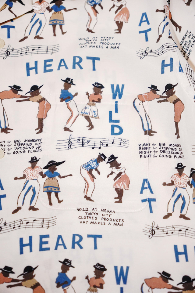 WILD AT HEART "SKA" Rayon Open Collar S/S Shirts