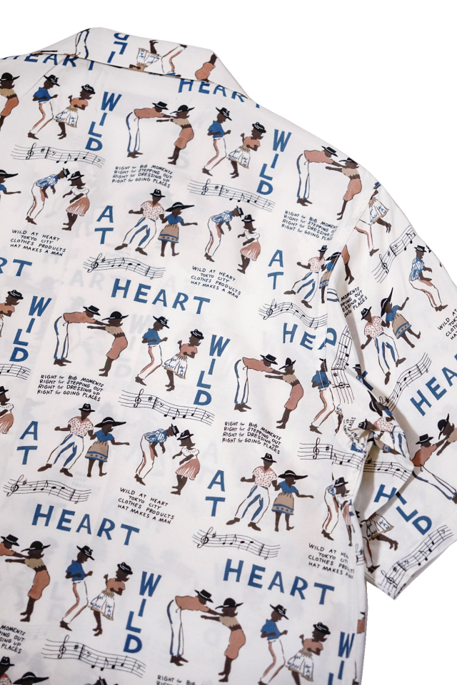 WILD AT HEART "SKA" Rayon Open Collar S/S Shirts