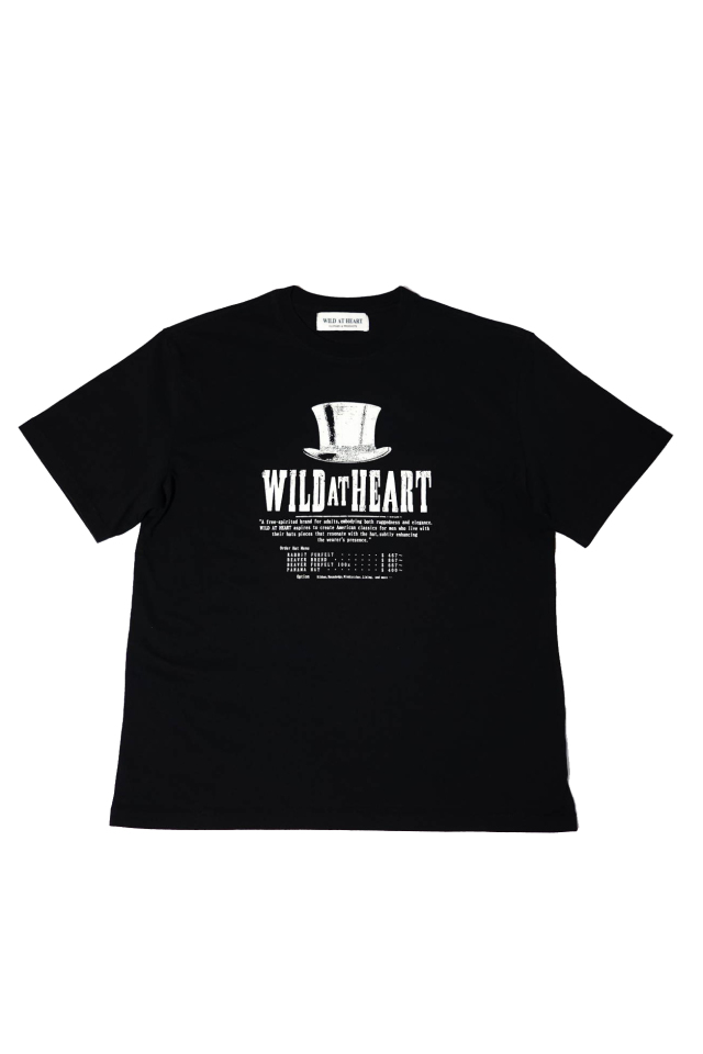WILD AT HEART "SILK HAT" 6.2oz Crew Neck S/S TEE