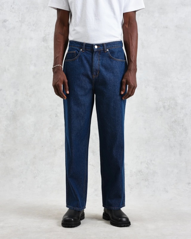 wax london Felix - Dark Wash Loose Fit Denim Jeans