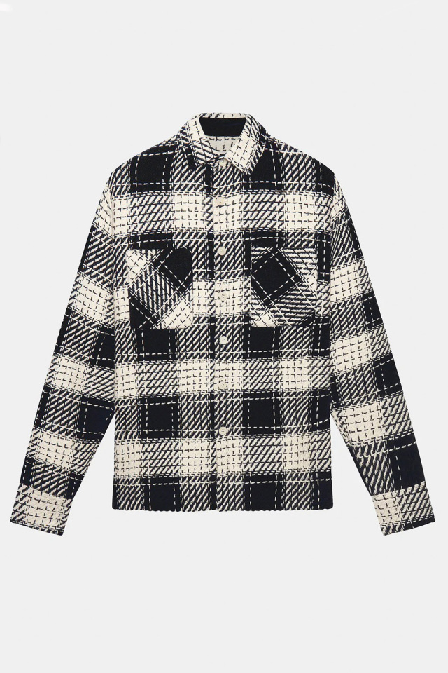 wax london "Whiting Overshirt" Black