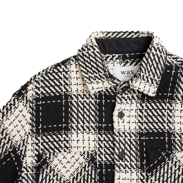 wax london "Whiting Overshirt" Black