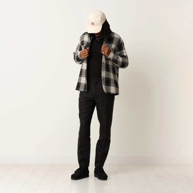 wax london "Whiting Overshirt" Black