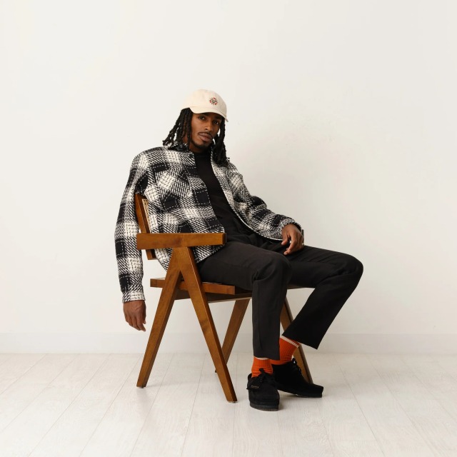 wax london "Whiting Overshirt" Black