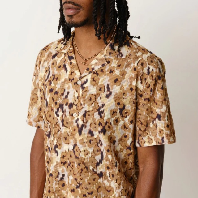 wax london "DIDCOT SS SHIRT" CHEET GOLD