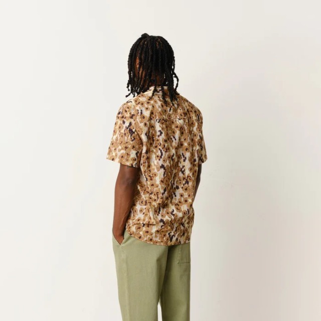 wax london "DIDCOT SS SHIRT" CHEET GOLD