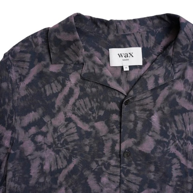 wax london "DIDCOT SS SHIRT" TIE-DYE PURPLE