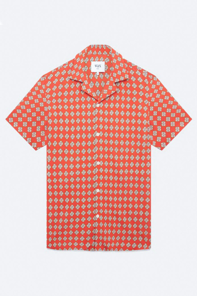 wax london "DIDCOT SS SHIRT" AMALFI RED