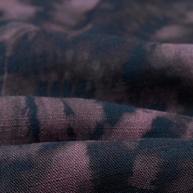 wax london "DIDCOT SS SHIRT" TIE-DYE PURPLE