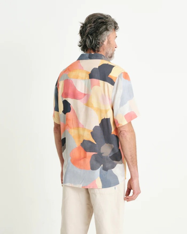 wax london "DIDCOT SS SHIRT" BLOSSOM PASTEL