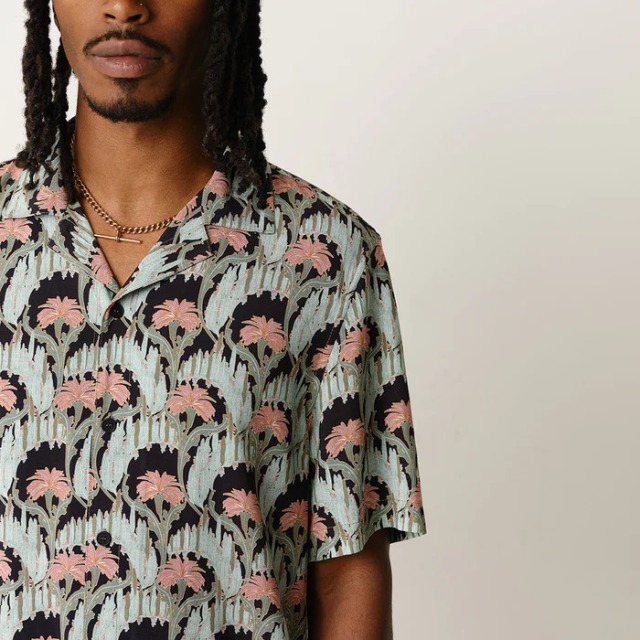 wax london "DIDCOT SS SHIRT" IVY MINT GREEN