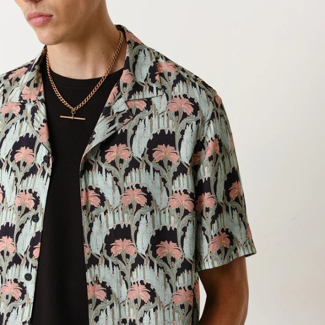 wax london "DIDCOT SS SHIRT" IVY MINT GREEN