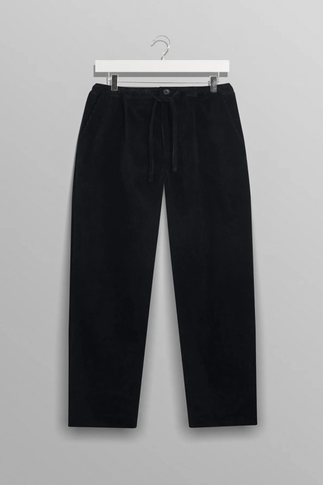 wax london "Kurt Trousers" Black Heavy Twill