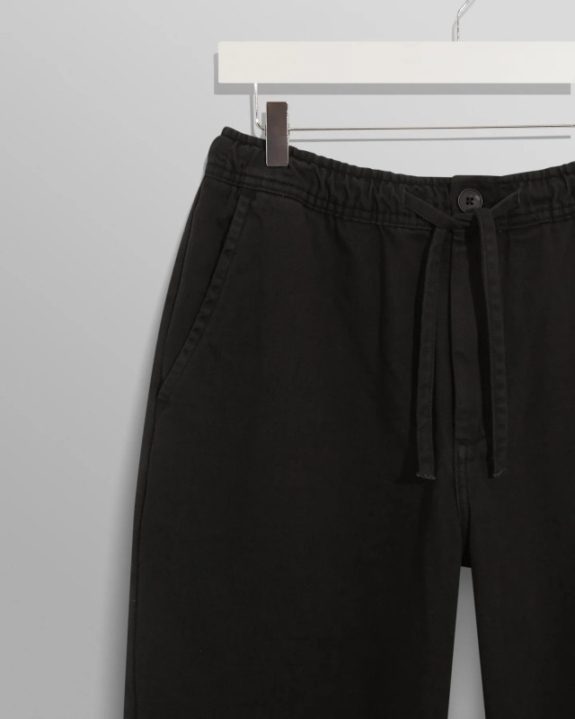 wax london "Kurt Trousers" Black Heavy Twill