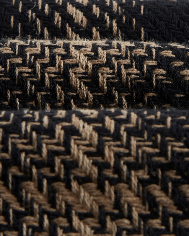 wax london "Whiting Overshirt" Black/Beige Zap Check