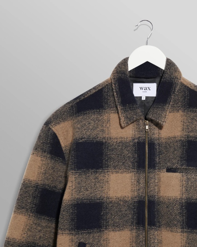 wax london "Greenland Jacket" Navy/Beige